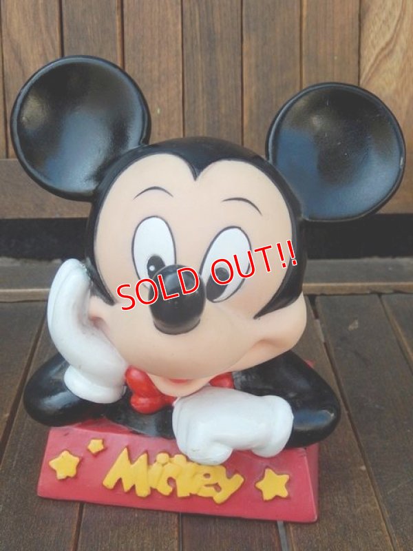 画像2: ct-170901-67 Mickey Mouse / 1980's Bust Up Coin Bank