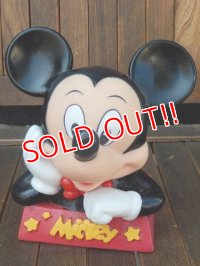 ct-170901-67 Mickey Mouse / 1980's Bust Up Coin Bank