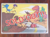 ct-171001-22 Looney Tunes / PEPSI 1976 Place Mat "Road Runner & Wile E. Coyote"
