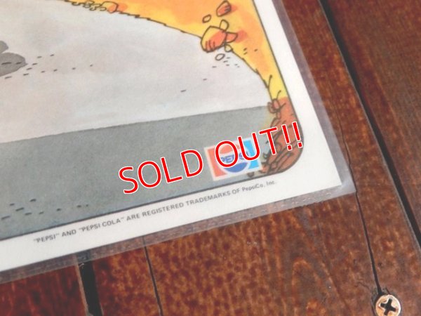 画像5: ct-171001-22 Looney Tunes / PEPSI 1976 Place Mat "Road Runner & Wile E. Coyote"