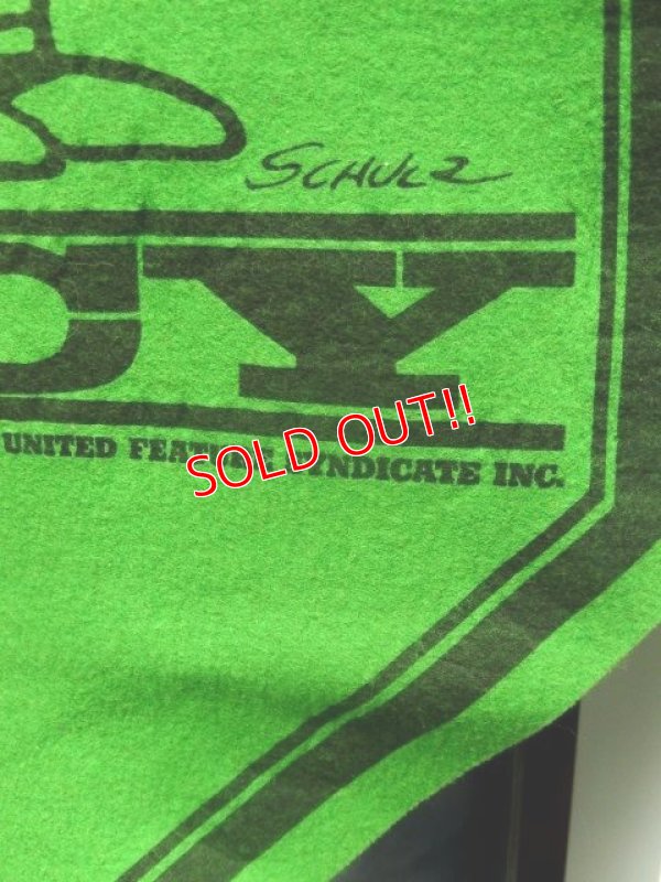 画像5: ct-171001-08 PEANUTS / 1960's Banner "Lucy" Green