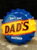 画像1: dp-171001-05 DAD'S ROOT BEER / 1990's Botte Cap Sign (1)