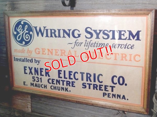 画像1: dp-170901-08 General Electric / 1940's-1950's Wiring System Advertising Poster