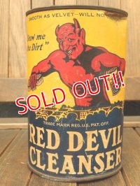 dp-171001-08 RED DEVIL CLEANSER / 1950's Can