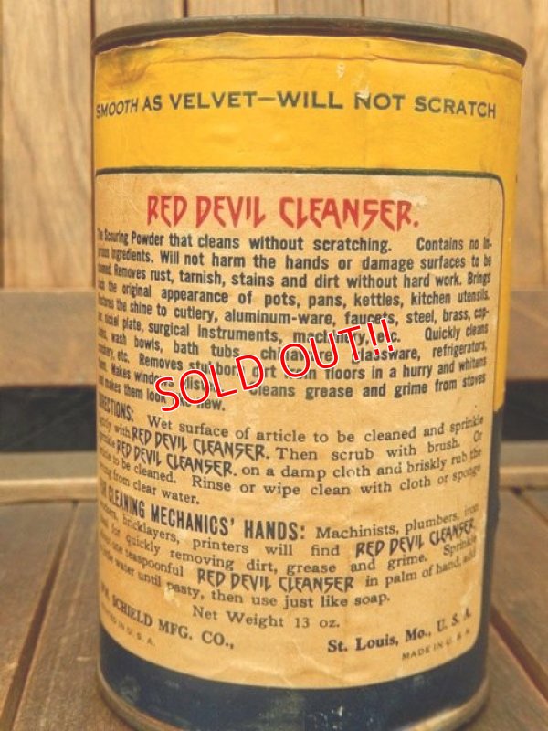 画像5: dp-171001-08 RED DEVIL CLEANSER / 1950's Can
