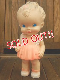 ct-171001-23 Sun Rubber / Ruth E Newton 1950's Girl Squeaky Doll
