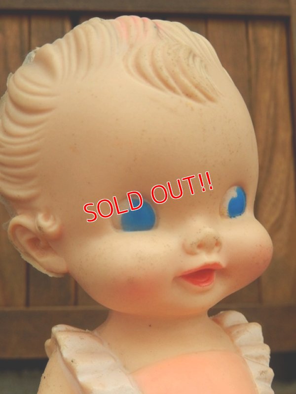 画像2: ct-171001-23 Sun Rubber / Ruth E Newton 1950's Girl Squeaky Doll