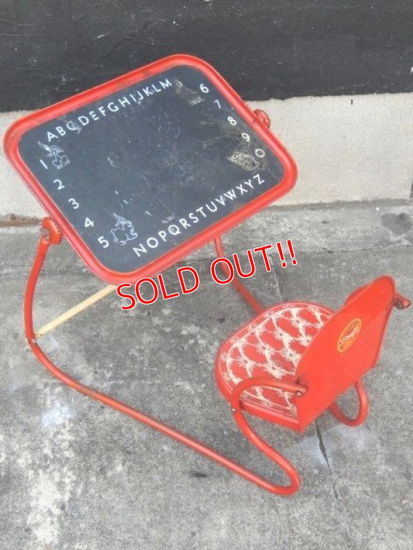 画像1: dp-171001-18 Vintage Kids Chair w/Chalk Board