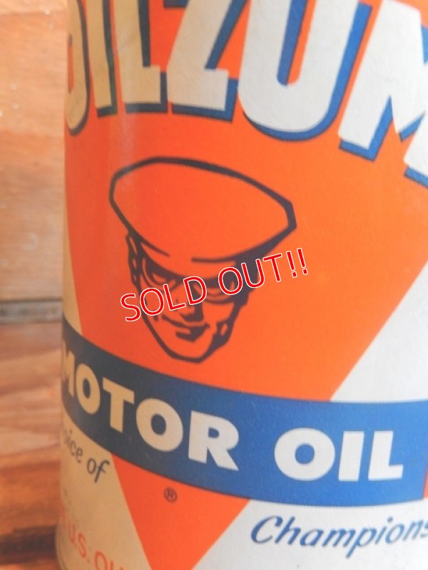 画像2: dp-171020-18 OILZUM / 1970's 1QT Motor Oil Can