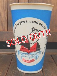 ct-171029-01 Hamm's Bear / 1970's Paper Cup