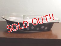 dp-170402-07 Pyrex / Snowflake Divided Dish