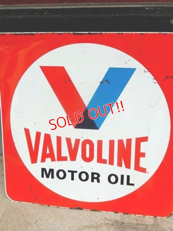 画像2: dp-171101-04 Valvoline / 1960's W-side Metal Sign