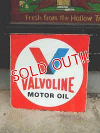 dp-171101-04 Valvoline / 1960's W-side Metal Sign