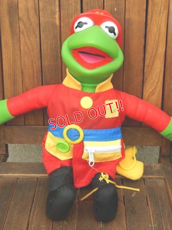 画像1: ct-171109-19 Kermit the Frog / Mattel 1990's Firefighter Plush Doll