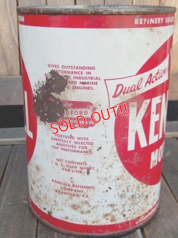 画像3: dp-171206-21 Kendall / Vintage 1QT Motor Oil Can