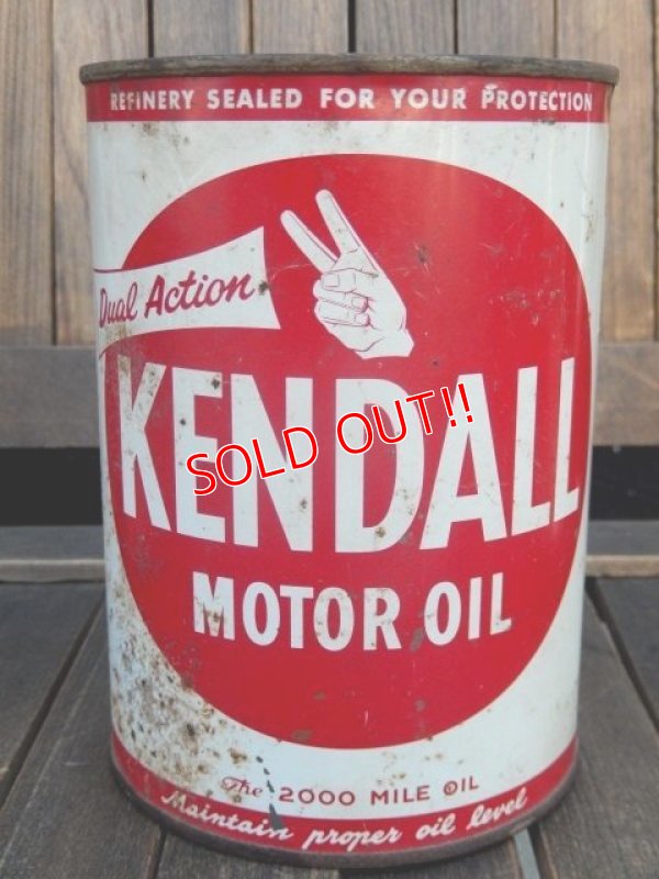 画像1: dp-171206-21 Kendall / Vintage 1QT Motor Oil Can