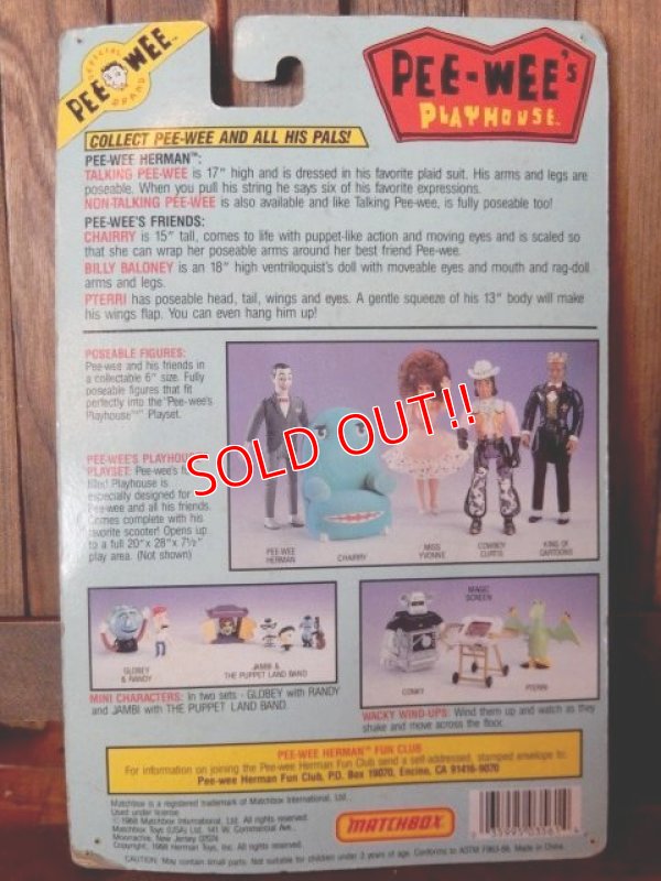 画像8: ct-171206-22 Pee-Wee Herman / Matchbox 1988 Figure