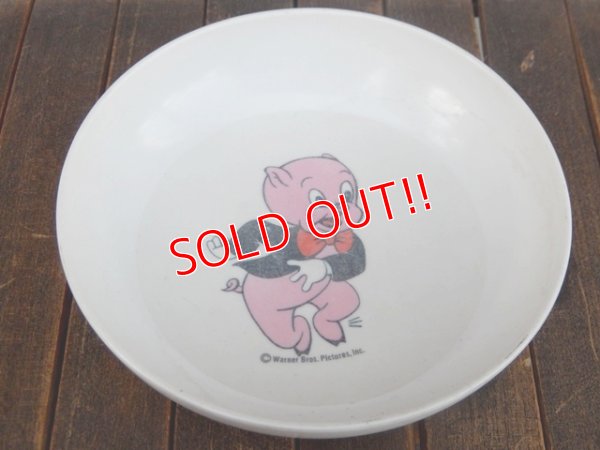 画像1: ct-171206-34 Porky Pig / 1960's-1970's Plastic Bowl