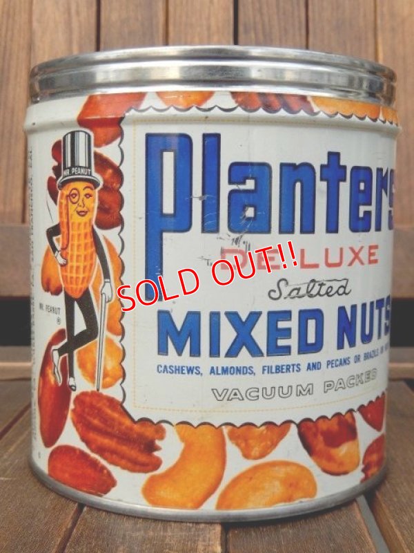 画像1: dp-171206-19 Planters / Mr.Peanuts 1950's Mixed Nuts Tin Can