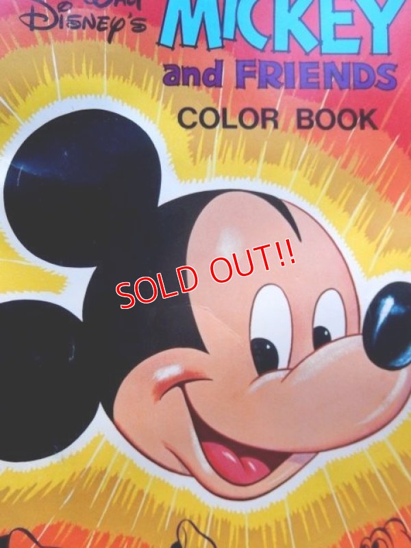 画像2: ct-171206-68 Walt Disney's / Mickey Mouse and Friends 1970's Color Book