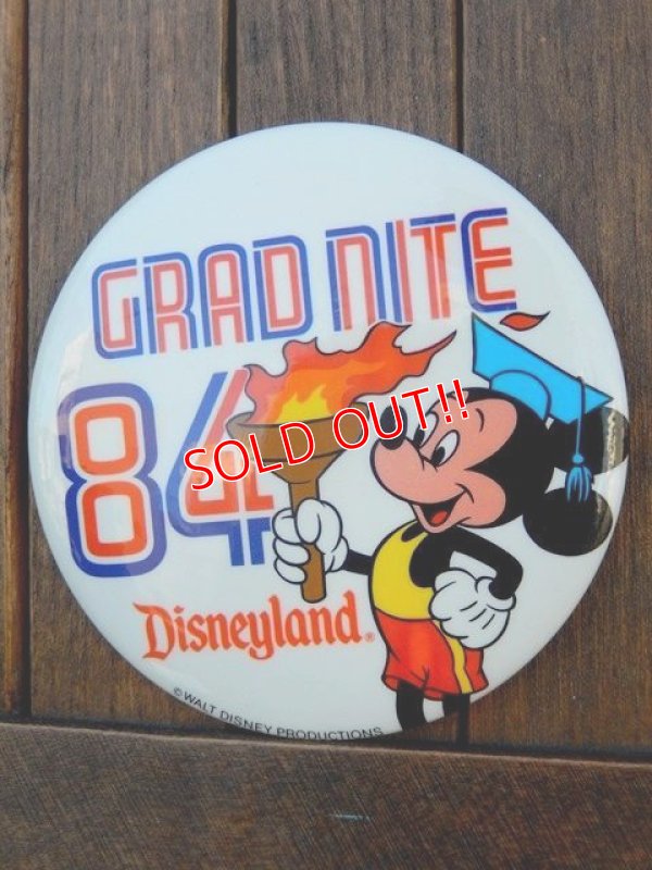画像1: ct-171206-79 Disneyland / 1984 Grad Nite Pinback