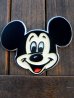 画像1: ct-171206-79 Mickey Mouse / 1970's Face Pinback 大 (1)