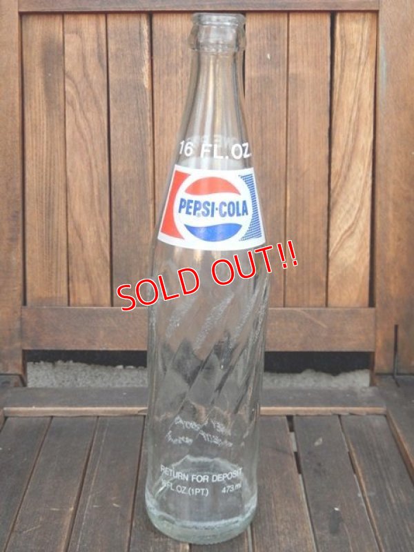 画像1: dp-171206-11 Pepsi / 1970's-1980's 16fl.oz. Bottle