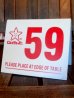 画像1: dp-171206-31 Carl's Jr / Number Plate #59 (1)