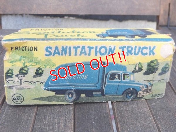 画像8: dp-160309-31 Line Mar Toys / 1960's Friction Sanitation Truck