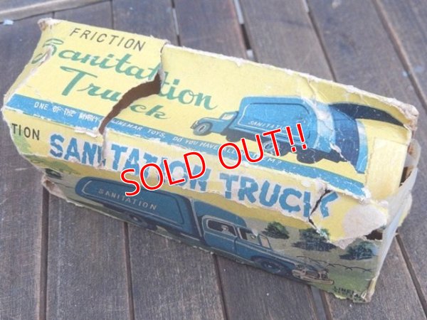 画像9: dp-160309-31 Line Mar Toys / 1960's Friction Sanitation Truck