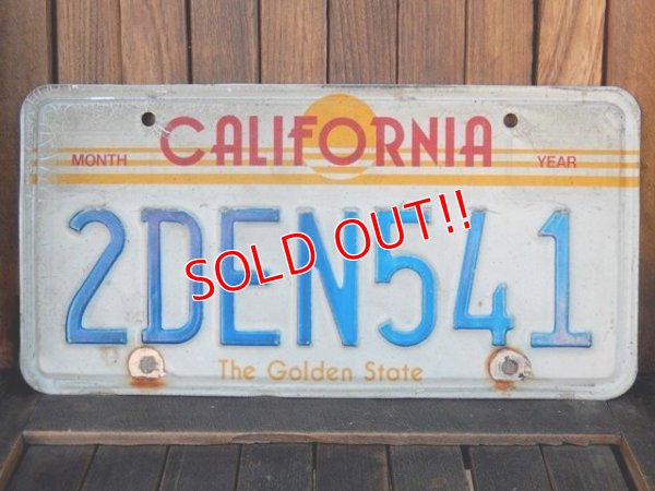 画像1: dp-171206-09 License Plate "CALIFORNIA"