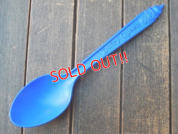 画像1: dp-171206-32 Dairy Queen / Plastic Spoon (Dark Blue)