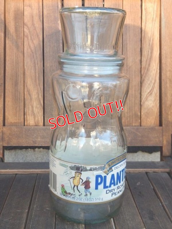 画像1: dp-180110-29 Planters / Mr.Peanut 1990's Glass Jar