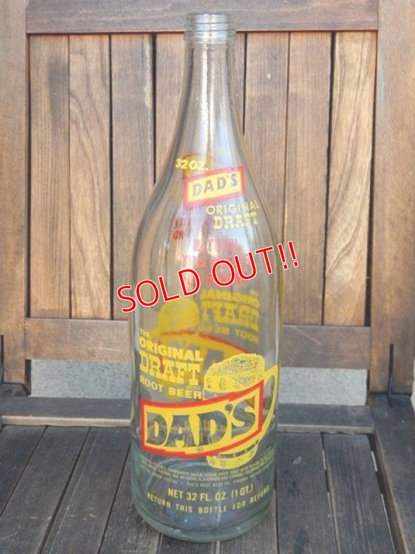 画像1: dp-180110-28 DAD'S Root Beer / 1960's-1970's 32 oz Bottle