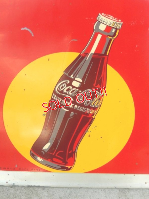 画像2: dp-171206-42 Coca Cola / 1948 Metal Sign