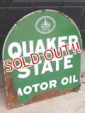 dp-171206-40 Quaker State / 1940's W-side Metal Sign