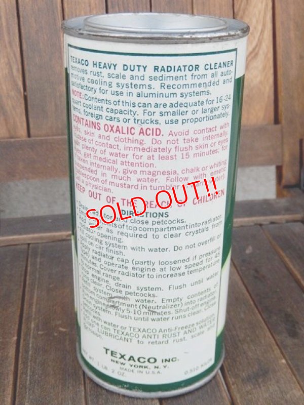 画像3: dp-171206-69 TEXACO / 1950's Heavy Duty Radiator Cleaner Can