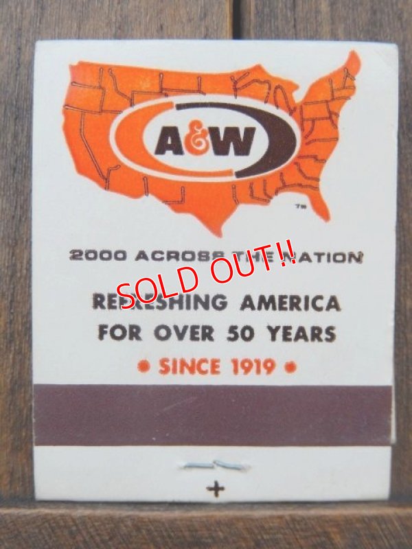 画像1: dp-180110-21 A&W Restaurant / 1970's Match Book