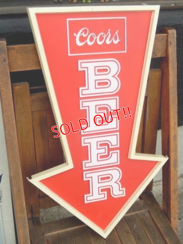 画像1: dp-171206-55 Coors / 1980's Plastic Sign