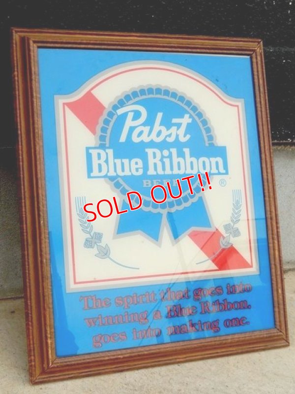 画像1: dp-171206-55 Pabst Blue Ribbon / Vintage Pub Mirror