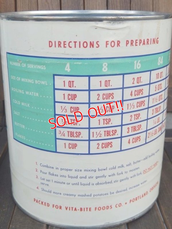 画像4: dp-171206-61 Mr.IDAHO / Vintage Instant Potato Flakes Can