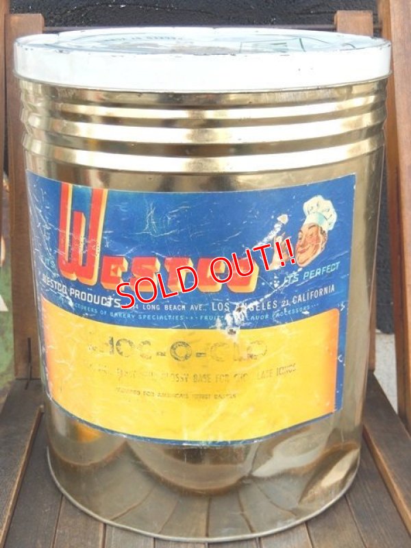 画像1: dp-171206-61 Westco Choc-O-Glo / 1960's Vintage Tin Can