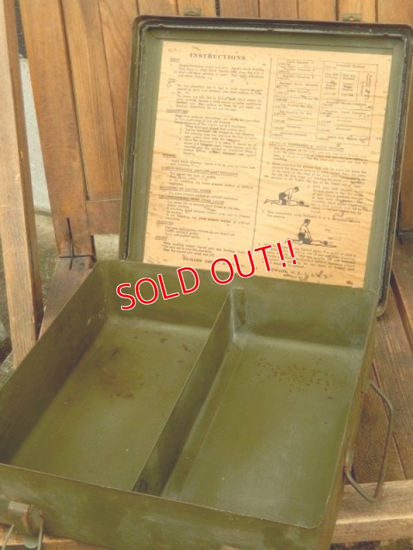 画像5: dp-180201-13 1940's U.S.FIRST AID KIT BOX