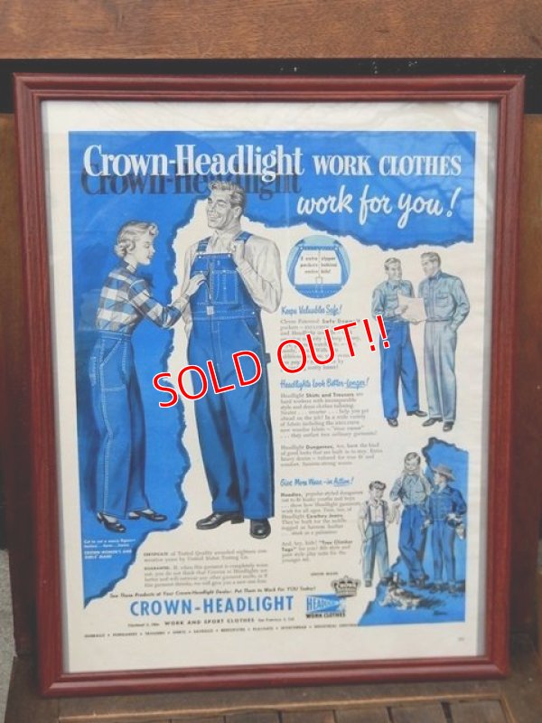 画像1: dp-180201-17 Crown-Headlight / 1950's AD