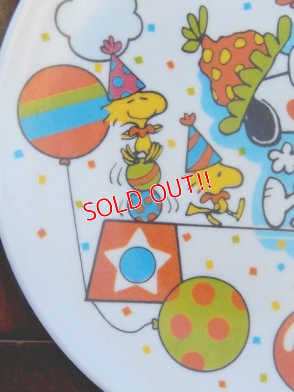 画像3: ct-180201-08 Snoopy & Woodstock / 1970's-1980's Plastic Plate