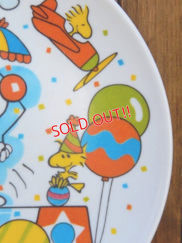 画像4: ct-180201-08 Snoopy & Woodstock / 1970's-1980's Plastic Plate