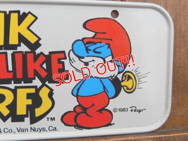 画像3: ct-180201-14 Papa Smurf / 1980's Bicycle Plate