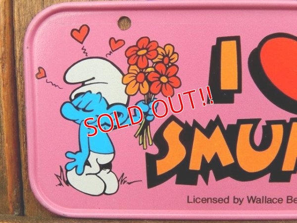 画像2: ct-180201-13 Smurf & Smurfette / 1980's Bicycle Plate