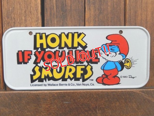 画像1: ct-180201-14 Papa Smurf / 1980's Bicycle Plate