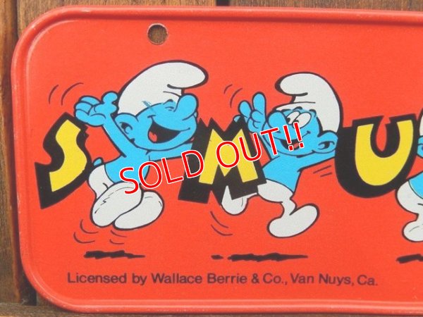 画像2: ct-180201-11 Smurf / 1980's Bicycle Plate